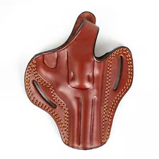 For Colt Python 4,25 inch 357 Magnum Revolver Owb Leather Gun Holsters