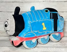 Thomas The Train Pillow 15 Inch Blue Plush Stuffed Animal Toy Decoration for Bed