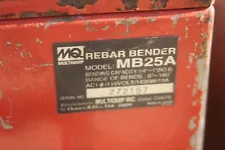 Multiquip Rebar Bender MB25A