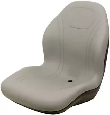 Fits Steiner 430 Lawn Mower Bucket Seat - Gray Vinyl