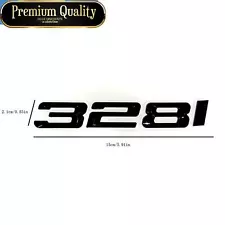 GLOSS BLACK FOR 3 SERIES 328I REAR TRUNK NAMEPLATE EMBLEM BADGE NUMBERS DECAL (For: More than one vehicle)