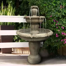 Garden Fountain Fibre Reinforced Concrete Water Fountain Outdoor Artistry Decor