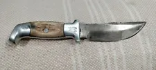 Beautiful Master Crafted Vintage R.H. RUANA Fixed Blade Hunting Knife W/ Sheath