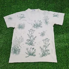 Vintage 1994 Dandelions Weed-Grass Shirt M 20x25 (Tag L) Green-Thumb Plant-Lover