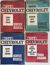 1973 Chevrolet Light/Medium/Heavy Duty Orig Service Manuals and Wiring Diagrams!