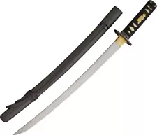 CAS Hanwei Raptor Wakizashi Sword 19.13" Carbon Steel Blade wrapped Handle 422