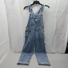 Free People Womens Overalls Light Powder Blue Size XS Ziggy Distressed Denim