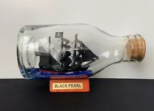 New ListingBlack Pearl Pirate Ship In A Glass Bottle 4.5 inches - Pirates of the Caribbean