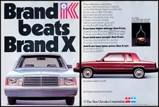 1981 Plymouth Reliant K Vintage 2-page Advertisement Print Art Car Ad J890