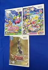 Nintendo Video Game Lot Skyward Sword Kirby Return To Dreamland Mario Party 9