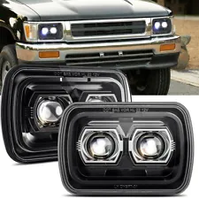 Pair 5x7" LED Headlights Hi/Lo Beam For Toyota Pickup 1982-1995 Hardbody Truck