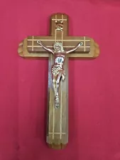 Vtg Last Rites Sick Call Cross Crucifix Alter Candles Holy Water Religious