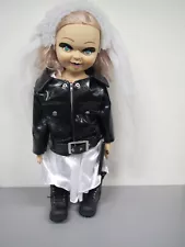 HUGE 26-in Bride Of Chucky TIFFANY DOLL Plush W/Clothes SPENCERS BRIDE OF CHUCKY