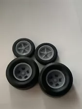 1:25 3d Printed Vintage Dragster 5 Spoke Front and ET-100 wheels Rear w/Tires.