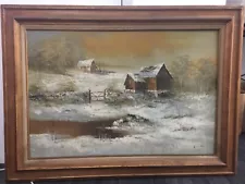 Jacob Collins, "Cabin in The Woods", Oil on Canvas, C. 1998s- $25K APR w/ CoA!