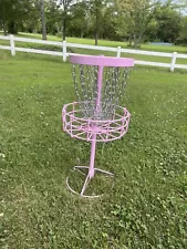 Extra Mile Sports Mini Pink Disc Golf Basket ￼