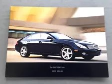 2007 Mercedes Benz CLS CLS550 CLS63 AMG 36-page Original Car Sales Brochure