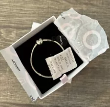 YAY! NEW! Authentic Pandora Heart Snake Chain Silver Bracelet!