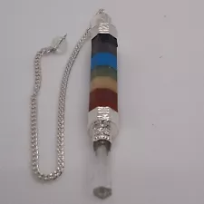 Multi-stone Chakra pendulum healing meditation dowsing balancing Reiki crystal