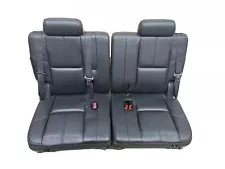 2007-2014 Tahoe Yukon Suburban Escalade 3rd Third Row Split Seats Black Leather