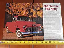 1955 CHEVROLET 3100 PICKUP TRUCK ORIGINAL 2005 ARTICLE