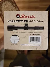 Burris Veracity PH Programable 4-20x50 mm Riffle scope.30mm Tube .Wind Moa FFP