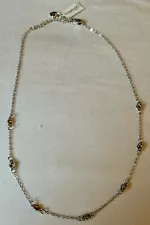 Brighton Silver Illumina Cllr 7 Stone Necklace Jewelry New - Retails For $64