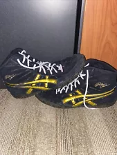 ASICS Rulon Gardner Wrestling Shoe-Black and Gold-Size 10