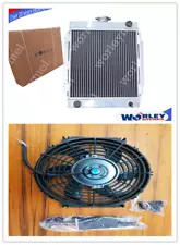 Alloy Radiator Datsun B110 1200 120Y B210 1.2L A12 I4 1970-1976 For Nissan Fan (For: Datsun 1200)