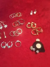 13- Rings and Earrings for sale at a discount in silver, gold plated and zircon