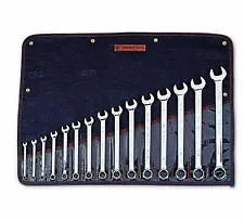 Wright Tool WRIGHTGRIP® 2.0 12 Point Combination Wrench Set 15 Piece SAE 915