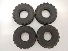 4x RC4WD Mud Basher Tractor Tires 45x12x19 Chevron w/ Foams Used