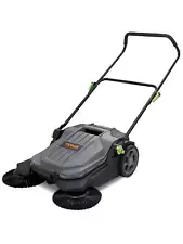 VEVOR Walk-Behind Hand Push Floor Sweeper, 25.6" Sweeping Width Floor Sweeper