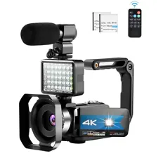 Video Camera for YouTube 4K Night Vision Camcorder Vlogging WiFi Cameras IR Hand