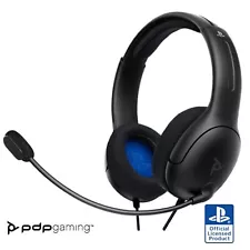 PDP Gaming LVL40 Wired Stereo Headset Black PS5/PS4 For PlayStation 4 5E