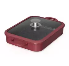 NEW Curtis Stone Die-Cast Aluminum Buffet Pan with Lid, Red $70