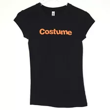 Bella Junior's Women's Halloween Costume Short Sleeve Tee Size Medium Black