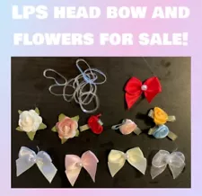 Littlest Pet Shop Accessories Head Band Lot: Flowers And Bows 11 Total LPS