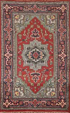 Hand-Knotted Wool Heriz Serapi Indian Accent Rug 3x5 Traditional Oriental Carpet