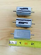 New ListingTHREE HO 12 Volt DC Powerful Can Motors Double Shaft Flat Sides Test Good Unused