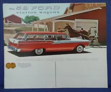 1959 FORD STATION WAGON Automobile Dealership Sales Brochure - EXCELLENT!