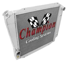 3 Row Aluminum Champion Radiator for 1966 - 1977 Ford Bronco Ford V8 Conversion