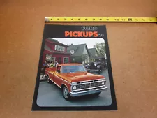 1974 Ford Pickup F100 F250 F350 truck sales brochure 16pg ORIGINAL literature