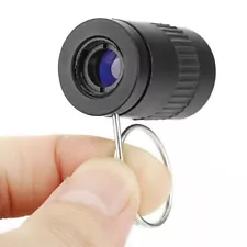 sale 2.5x17.5 HD Mini Portable Finger Buckle Pocket Monocular Telescope Black