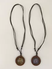 Mayan Aztec Necklace Pendant Jewelry - TWO Necklaces