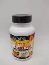 BioSchwartz Turmeric Curcumin Powder with Bioperine 1500mg 90 Capsules 01/2027