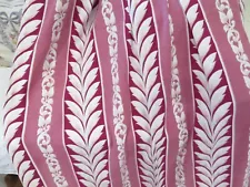 AMAZING Art DECO DRAMA Nubby Barkcloth Drapes Vintage PINK 40's EXCELLENT Drapes