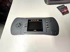 Atari Lynx 1 console and 5 games