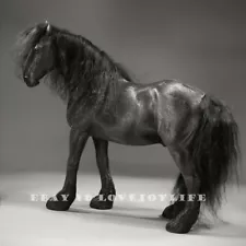 JXK 1:6 Shirehorse Figure Resin Horse Model Animal Toy Gift Collectible Decor