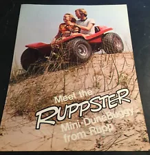 VINTAGE RUPP RUPPSTER MINI-DUNE BUGGY SALES BROCHURE NICE 4 PAGES (327)